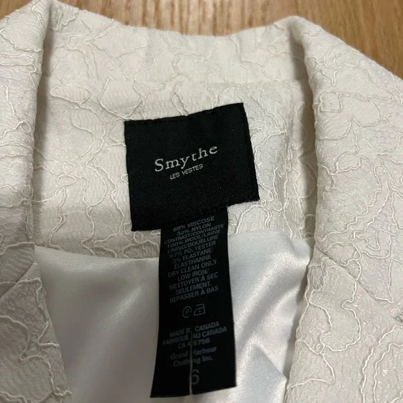 smythe off white floral lace jacquard blazer - Picture 10 of 13